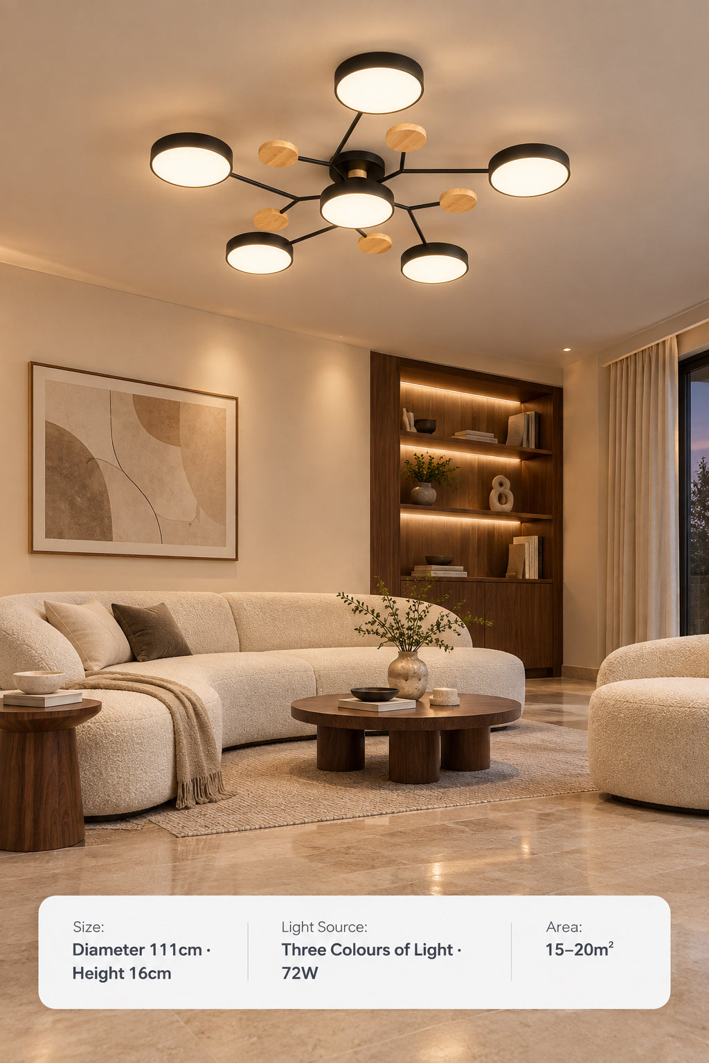 Haven & Vue Aurelia sculptural LED ceiling light — product image 20