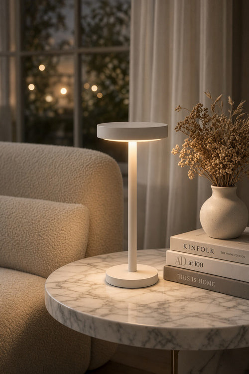 Haven & Vue LED wireless aluminium table lamp in a modern interior