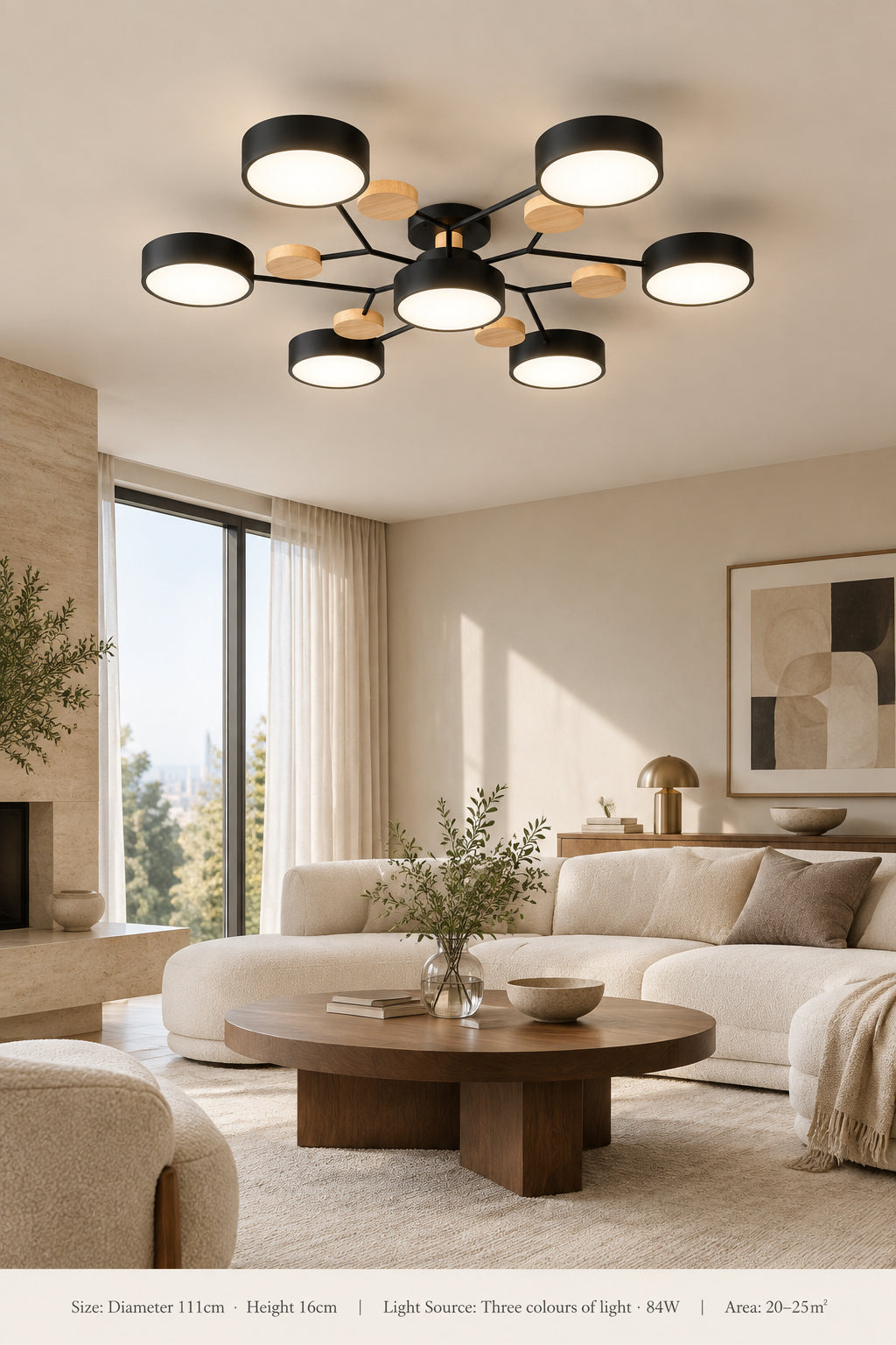Haven & Vue Aurelia sculptural LED ceiling light — product image 5