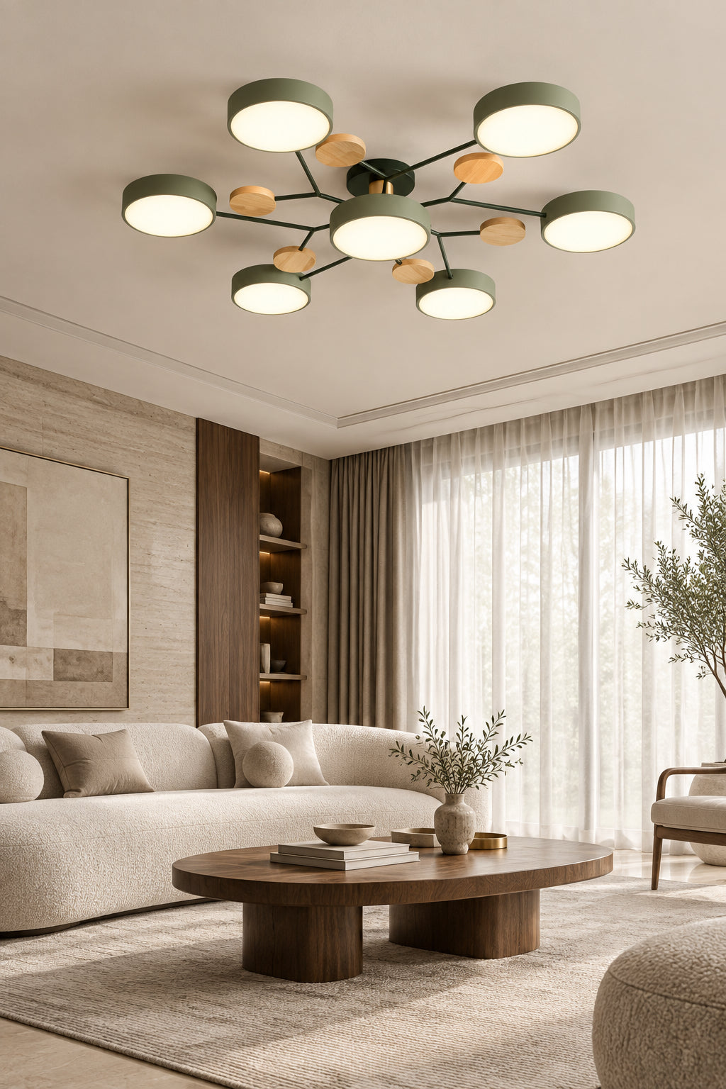 Haven & Vue Aurelia sculptural LED ceiling light — product image 1